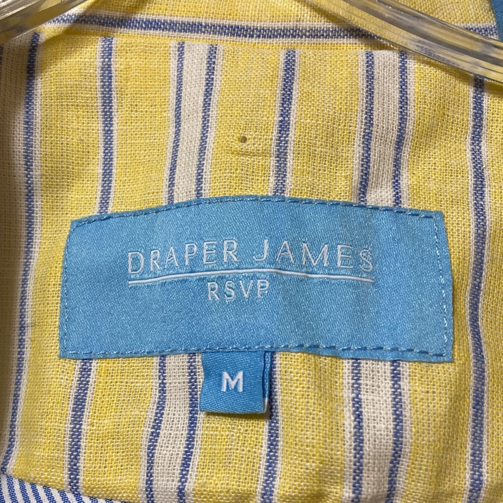 Draper James Yellow Striped Blazer M‎ - Picture 2 of 4